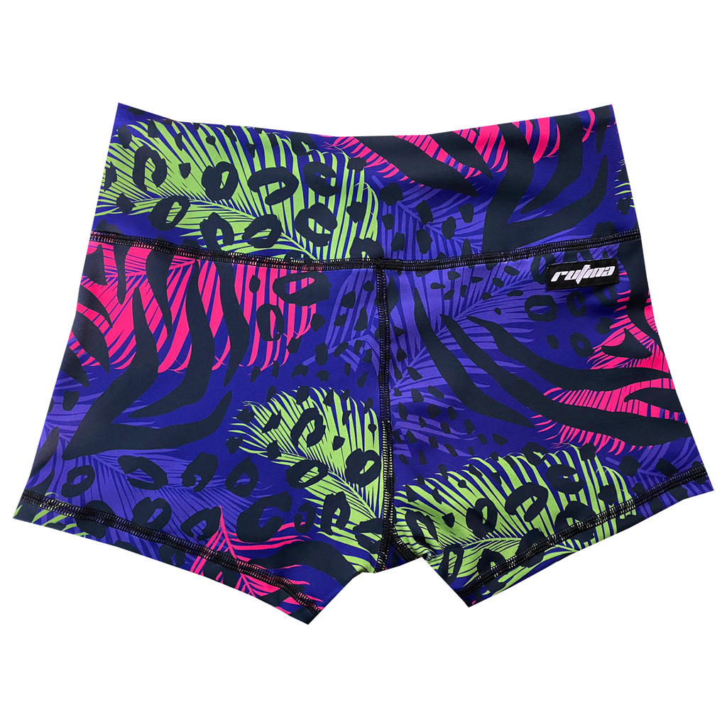 Performance Booty Shorts - Neon Animal