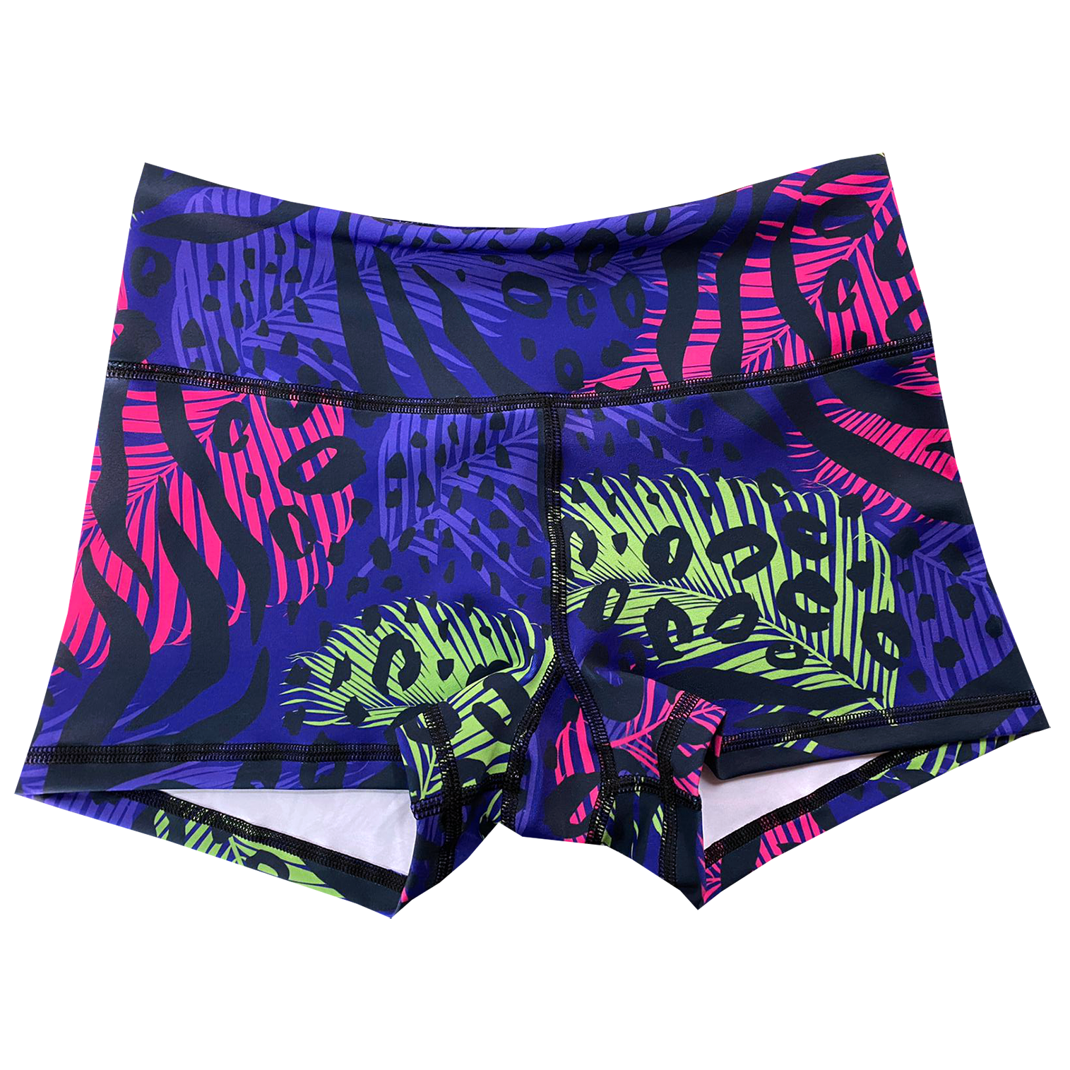 Performance Booty Shorts - Neon Animal Main image