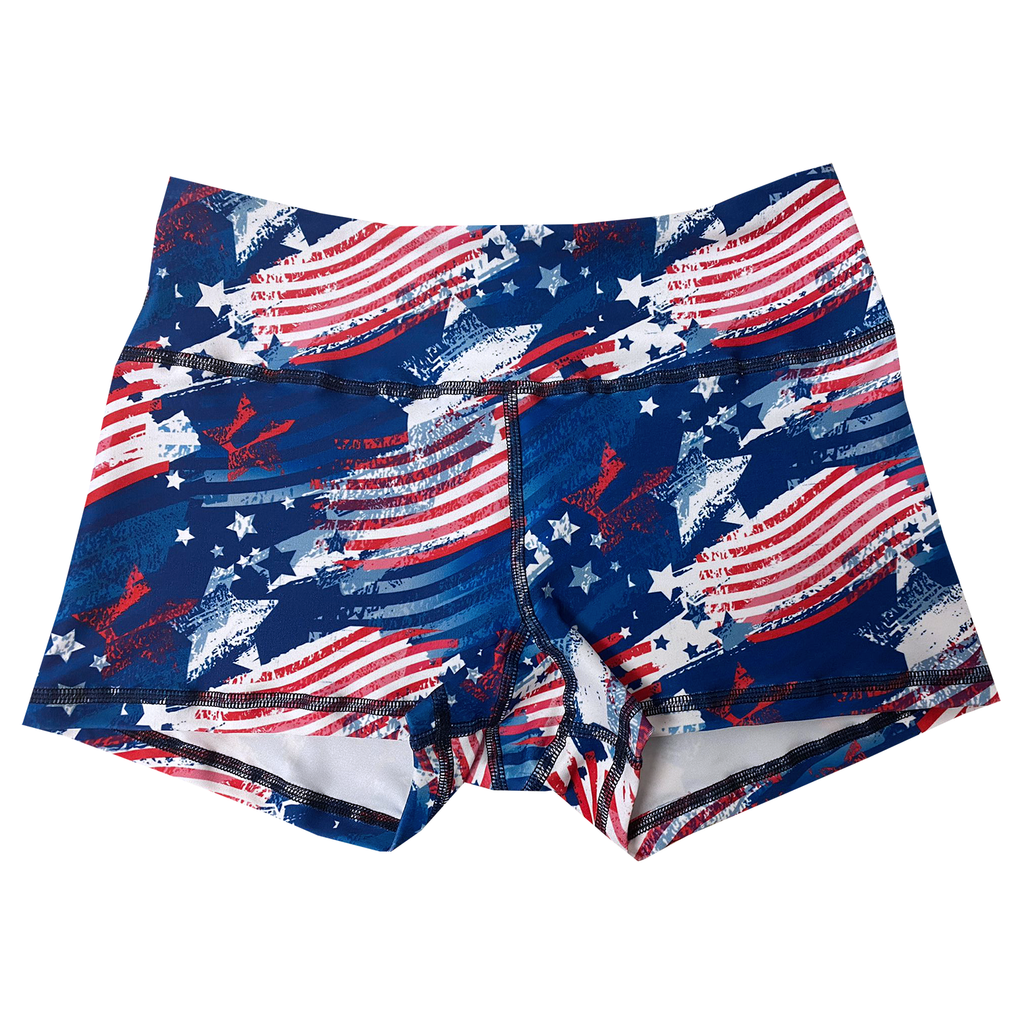 Performance Booty Shorts  - Patriotic