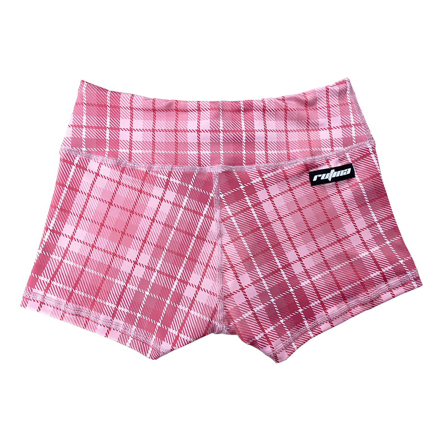 Performance Booty Shorts - Pink Plaid Secondary image