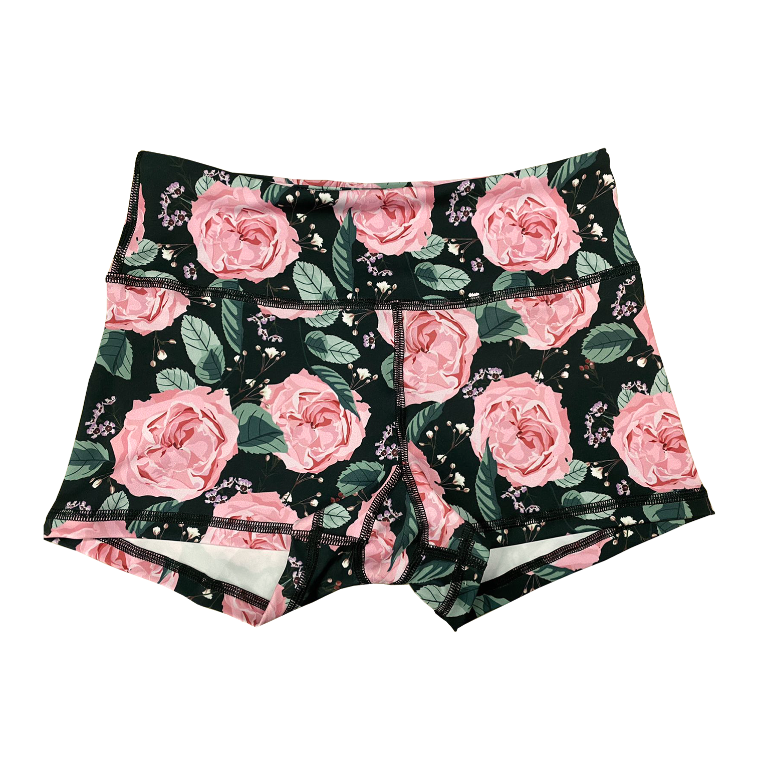 Performance Booty Shorts  - Pink Roses Main image