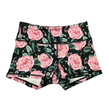 Performance Booty Shorts  - Pink Roses