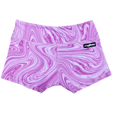Performance Booty Shorts - Purple Swirl