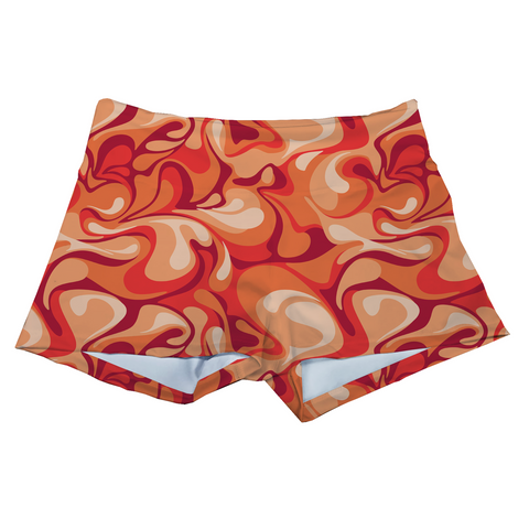 Performance Booty Shorts  - Sunset Swirl