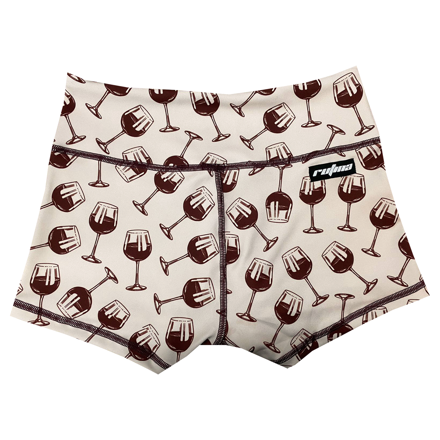 Performance Booty Shorts  - Wine Glasses Secondary image